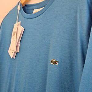Lacoste Men’s T-Shirt – XL – Blue – NWT – Classic Croc Logo – 100% Cotton